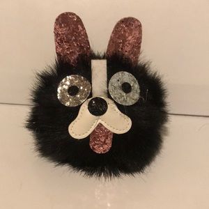 Puff ball keychain